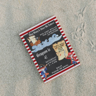 Invitation d'anniversaire du pirate
