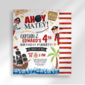 Invitation d'anniversaire du pirate