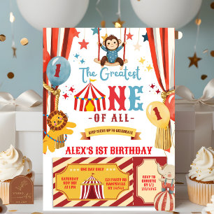 Invitation d'anniversaire du plus grand cirque ONE