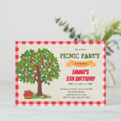 Invitation d'anniversaire du pommier (Debout devant)