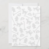 Invitation d'anniversaire du pompier (Dos)