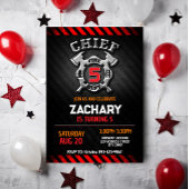 Invitation d'anniversaire du pompier