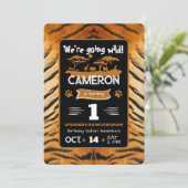 Invitation d'anniversaire du poster de animal Tige (Debout devant)