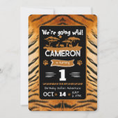 Invitation d'anniversaire du poster de animal Tige (Devant)