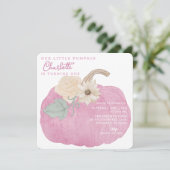 Invitation d'anniversaire du premier Citrouille ro (Debout devant)