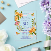 Invitation d'anniversaire du Rose d'or (Insitu (Mariage))