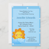 Invitation d'anniversaire du soleil (Devant)