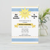 Invitation d'anniversaire du soleil (Debout devant)