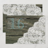 Invitation d'anniversaire du Sweet sixteen de dent (Devant / Derrière)