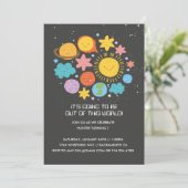 Invitation d'anniversaire du système solaire (Debout devant)