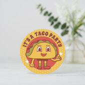 Invitation d'anniversaire du Taco Party (Debout devant)