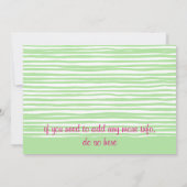 Invitation d'anniversaire du Tea Party Watercolor (Dos)