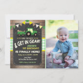 Invitation d'anniversaire du tracteur Ferme Boy Gr (Devant)