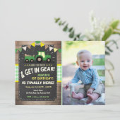 Invitation d'anniversaire du tracteur Ferme Boy Gr (Debout devant)