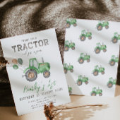Invitation d'anniversaire du tracteur | Invitation