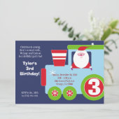 Invitation d'anniversaire du TRAIN 5x7 de PÈRE (Debout devant)