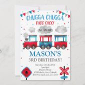 Invitation d'anniversaire du train, Invitation du  (Devant)