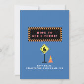 Invitation d'anniversaire du transport (Dos)