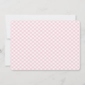 Invitation d'anniversaire d'un an de pastèque Une (Dos)