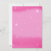Invitation d'anniversaire d'un Arrière - plan rose (Dos)