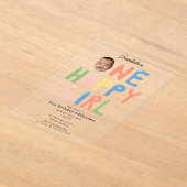 Invitation d'anniversaire d'une fille heureuse 1er (Poser)