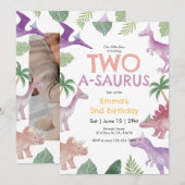 Invitation d'anniversaire d'une fille pour son pre (Devant / Derrière)