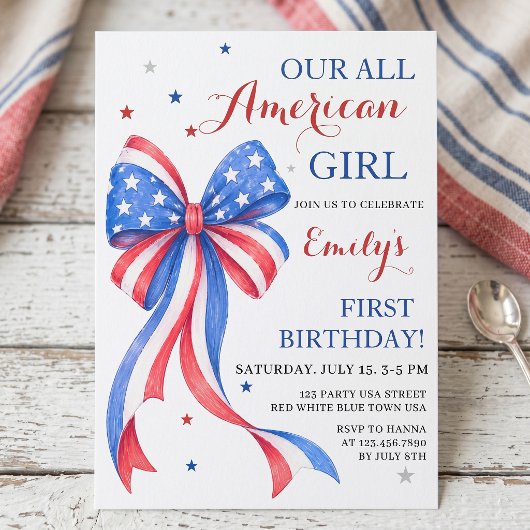 Invitation d'anniversaire d'une fille tout à fait