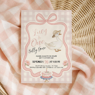 Invitation d'anniversaire d'une oie idiote