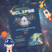 Invitation d'anniversaire Eclipse spatiale