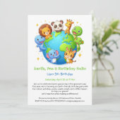 Invitation d'anniversaire écologique (Debout devant)