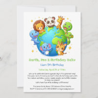 Invitation d'anniversaire écologique