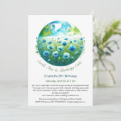 Invitation d'anniversaire écologique (Debout devant)
