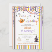 Invitation d'anniversaire effrayant  (Devant)