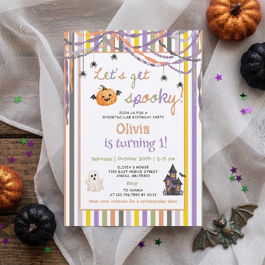 Invitation d'anniversaire effrayant 