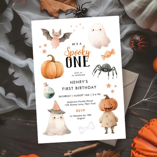 Invitation d'anniversaire éffrayant un Halloween