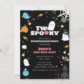 Invitation d'anniversaire Éffrayante (Devant)