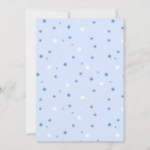 Invitation d'anniversaire Éffrayante - Bleu (Dos)