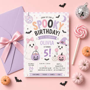 Invitation d'anniversaire effrayante et mignonne H
