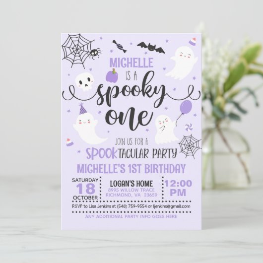 Invitation d'anniversaire éffrayante - Fille (viol (Debout devant)