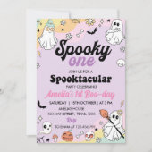 Invitation d'anniversaire Éffrayante super d'un fa (Devant)