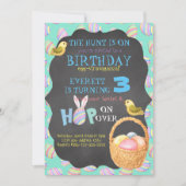Invitation d'anniversaire Egg-Stravaganza (Devant)
