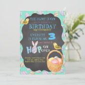 Invitation d'anniversaire Egg-Stravaganza (Debout devant)
