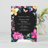 Invitation d'anniversaire élégante (Debout devant)