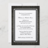 Invitation d'anniversaire élégante avec monogramme (Dos)