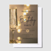 Invitation d'anniversaire élégante avec superposit (Compenser)