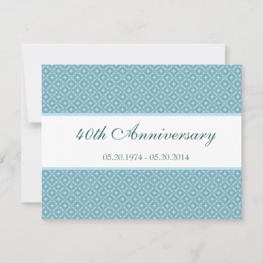 Invitation d'anniversaire élégante et classique de (Devant)