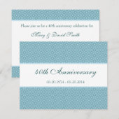 Invitation d'anniversaire élégante et classique de (Devant / Derrière)