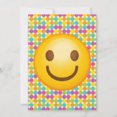 Invitation d'anniversaire Emoji (Dos)