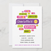 Invitation d'anniversaire Emoji (Devant)