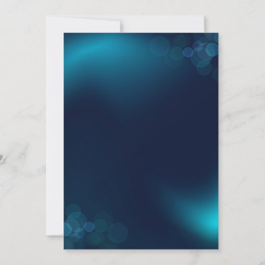 Invitation d'anniversaire en bleu foncé (Dos)